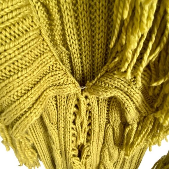 Great Adventure Green Long Maxi Cable Knit Sweater Medium - Picture 6 of 10